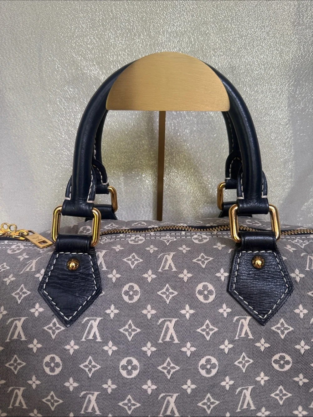 Louis Vuitton Encre Idylle Monogram Speedy Bandouliere 30 with crossbody strap